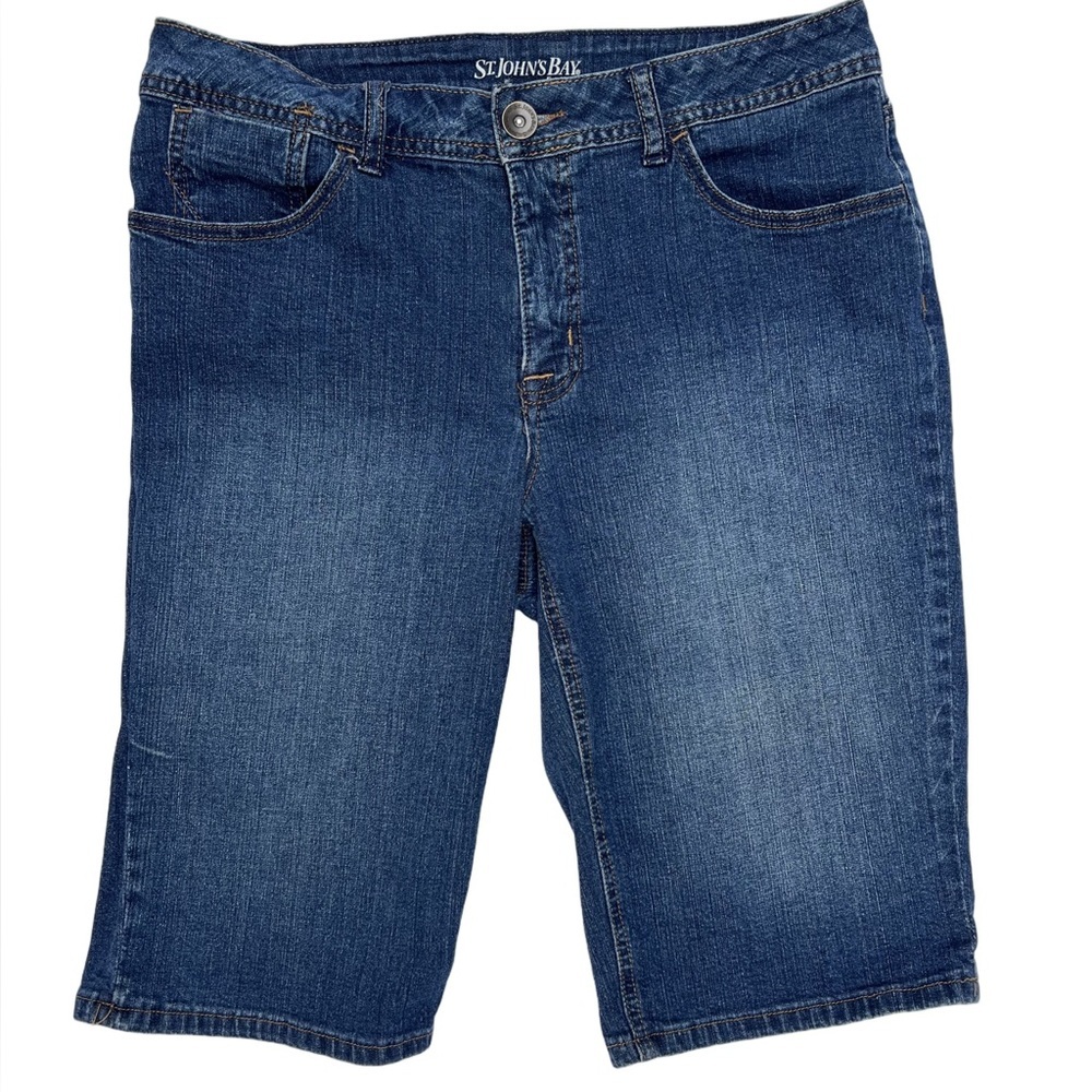 St. John's Bay Classic Blue Jean Shorts Size 12